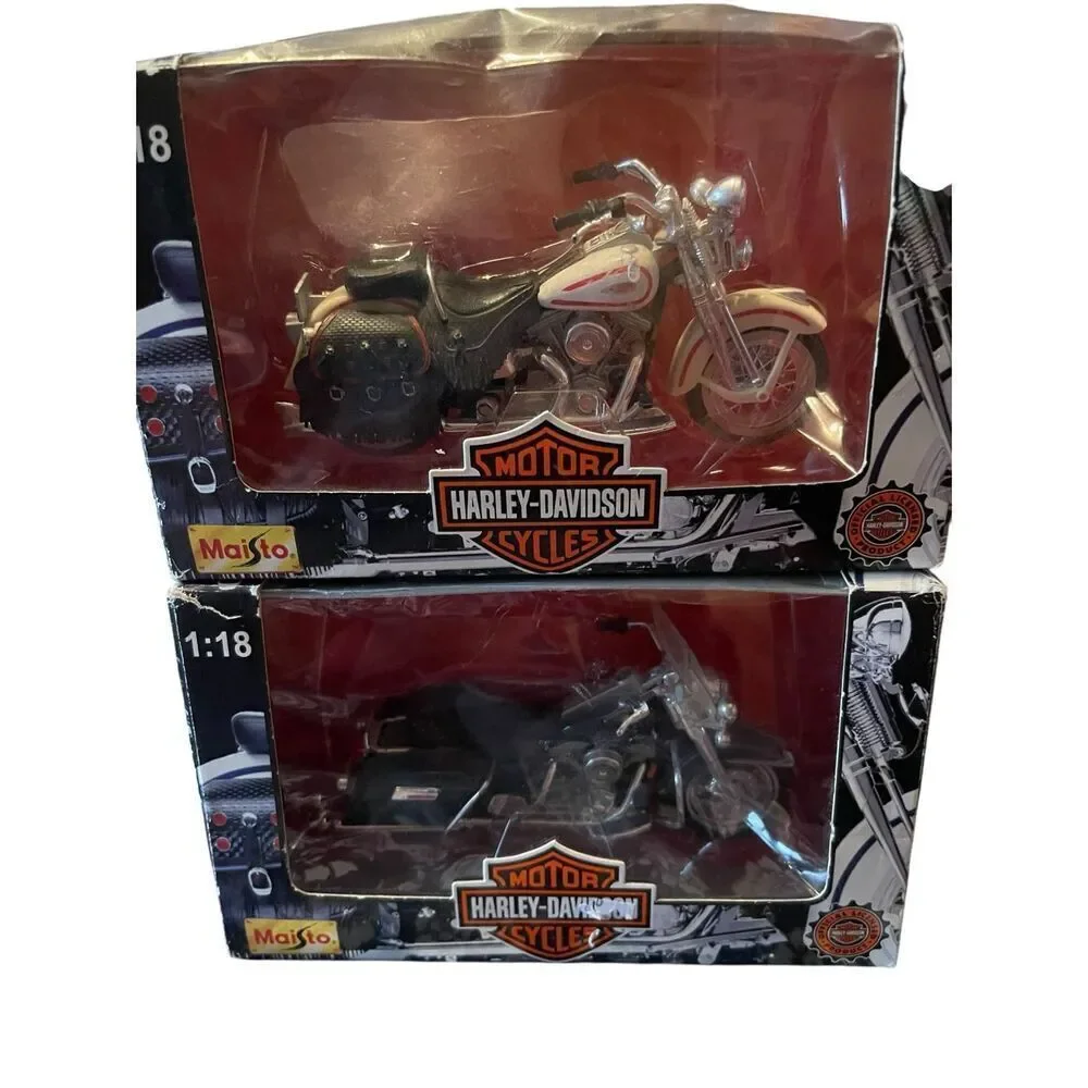 New Harley-Davidson Kids Die Cast Motorcycle Set 1:18 Set of 2